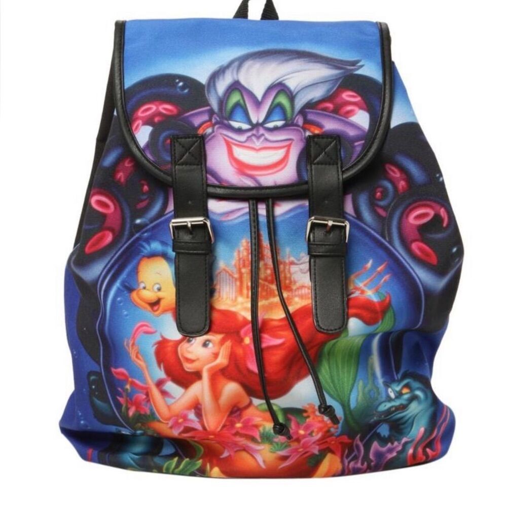 Disney X Loungefly The Little Mermaid Ariel Princess Slouch Backpack Ursula Bag